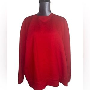 Just My Size Red Fleece Sweatshirt 3X